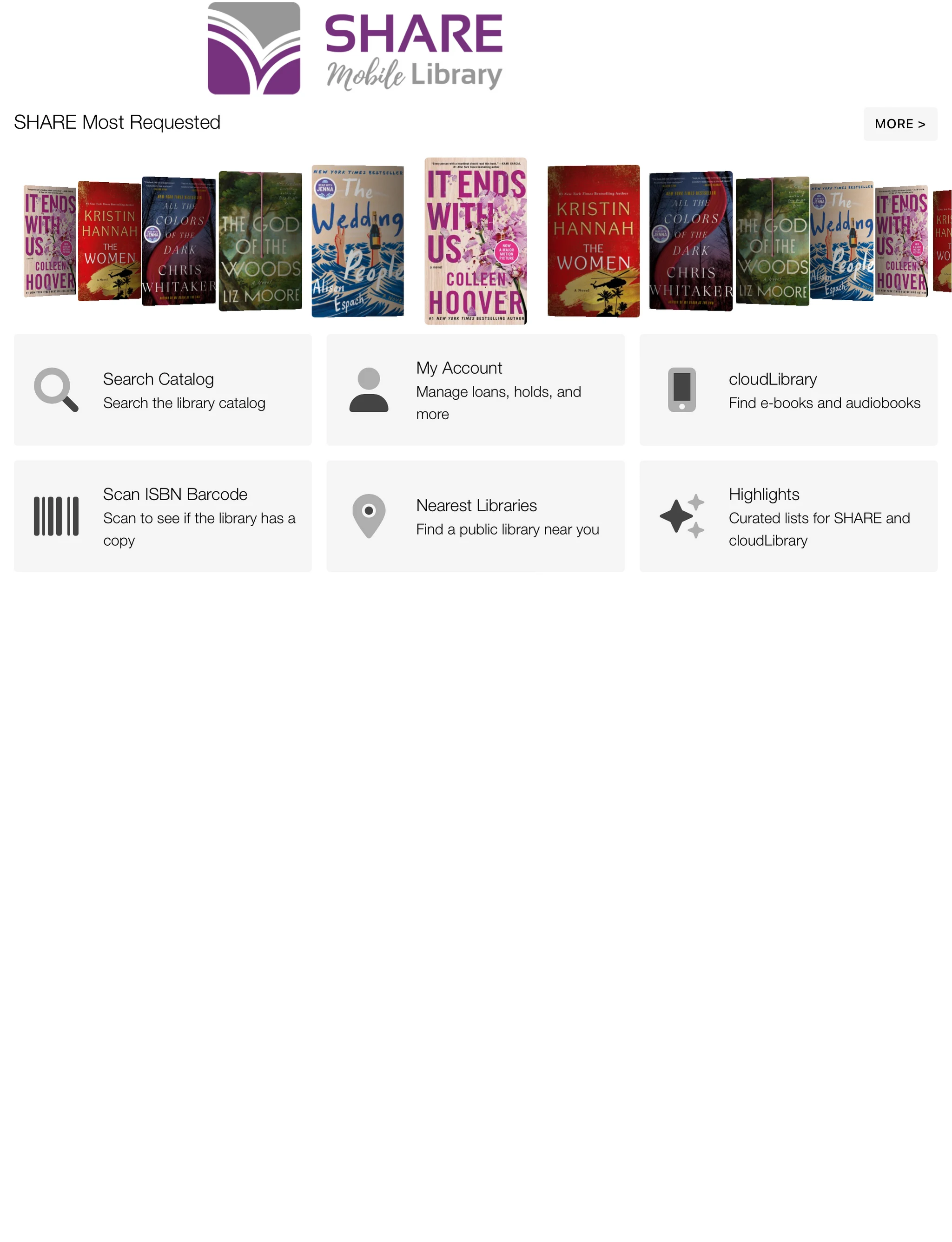 SHARE Mobile Library screenshot