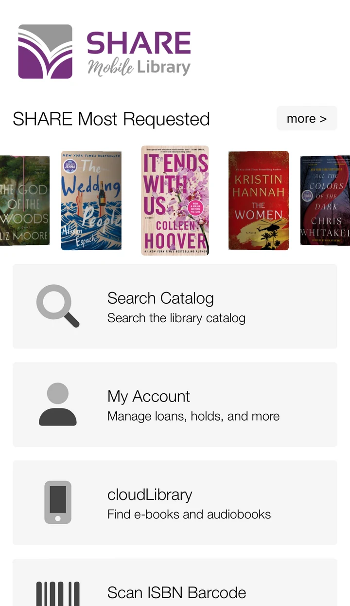 SHARE Mobile Library screenshot
